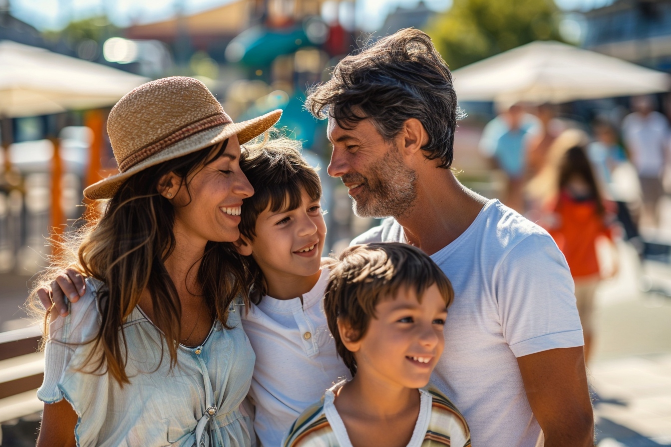 Famille profitant de loisirs et activités uniques à Bobigny pendant un weekend ensoleillé