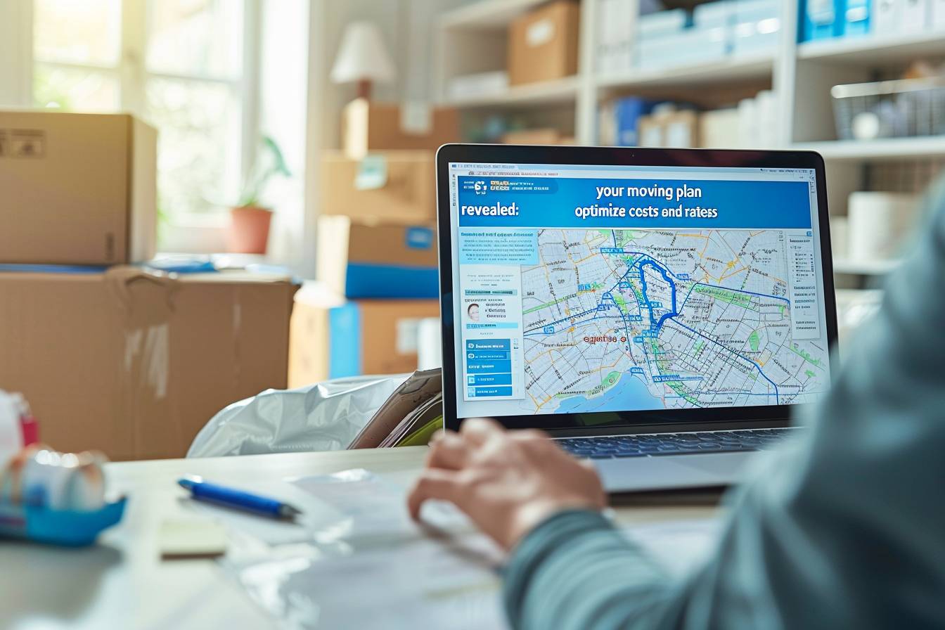 Expert consultant les tableaux de coûts pour optimiser la planification d'un déménagement à Bobigny