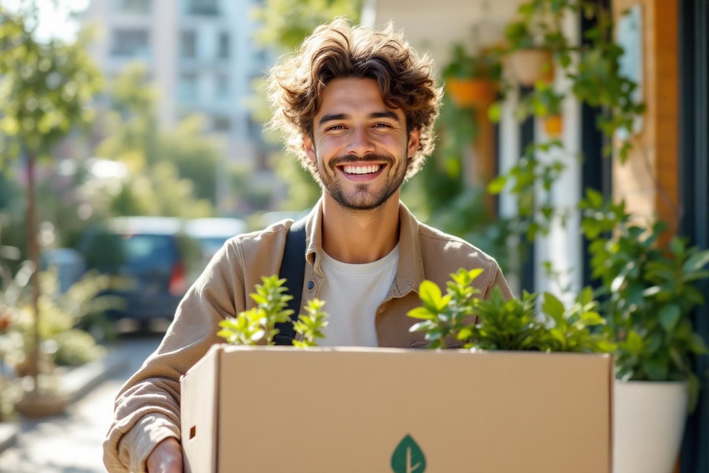 Boîtes en carton recyclé étiquetées prêtes pour un déménagement éco-responsable à Bobigny